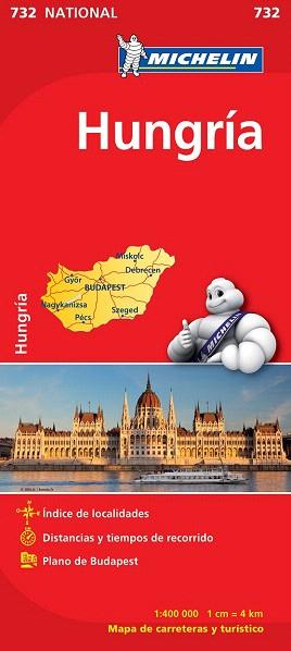 Mapa Hungría 732 | 9782067171909 | Varios autores | Llibres Parcir | Llibreria Parcir | Llibreria online de Manresa | Comprar llibres en català i castellà online