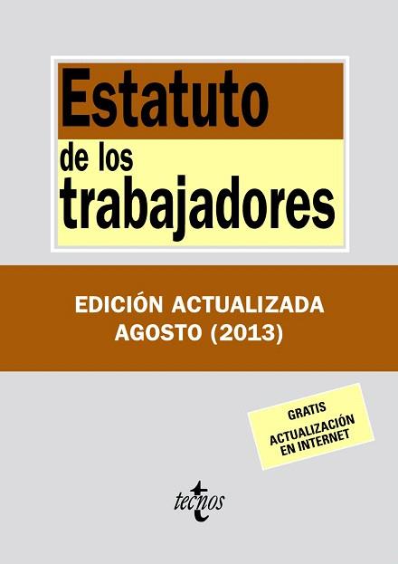 ESTATUTO DE LOS TRABAJADORES | 9788430958719 | EDITORIAL TECNOS | Llibres Parcir | Librería Parcir | Librería online de Manresa | Comprar libros en catalán y castellano online