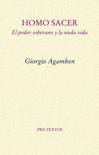 HOMO SACER | 9788481912067 | AGAMBEN | Llibres Parcir | Llibreria Parcir | Llibreria online de Manresa | Comprar llibres en català i castellà online