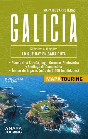 MAPA DE CARRETERAS GALICIA (DESPLEGABLE), ESCALA 1:340.000 | 9788491588603 | ANAYA TOURING | Llibres Parcir | Librería Parcir | Librería online de Manresa | Comprar libros en catalán y castellano online