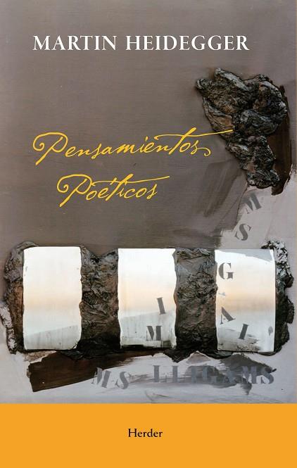 PENSAMIENTOS POÉTICOS | 9788425426063 | HEIDEGGER, MARTIN | Llibres Parcir | Llibreria Parcir | Llibreria online de Manresa | Comprar llibres en català i castellà online