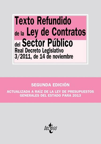 TEXTO REFUNDIDO DE LA LEY DE CONTRATOS DEL SECTOR PÚBLICO | 9788430958047 | EDITORIAL TECNOS | Llibres Parcir | Llibreria Parcir | Llibreria online de Manresa | Comprar llibres en català i castellà online
