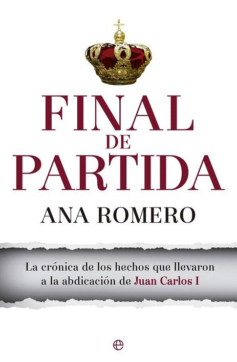 FINAL DE PARTIDA | 9788490603031 | ANA ROMERO | Llibres Parcir | Llibreria Parcir | Llibreria online de Manresa | Comprar llibres en català i castellà online