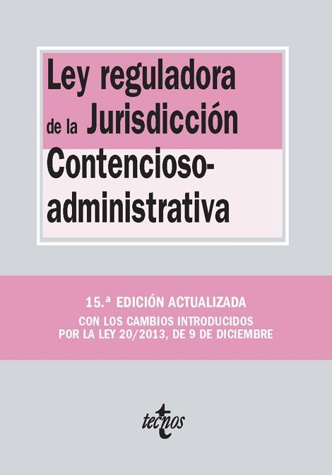LEY REGULADORA DE LA JURISDICCIÓN CONTENCIOSO-ADMINISTRATIVA | 9788430961559 | EDITORIAL TECNOS | Llibres Parcir | Llibreria Parcir | Llibreria online de Manresa | Comprar llibres en català i castellà online