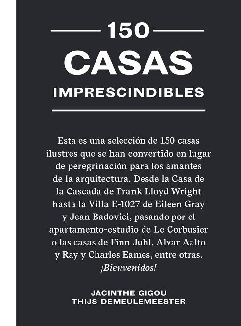 150 CASAS IMPRESCINDIBLES | 9788419043641 | DEMEULEMEESTER, THIJS / GIGOU, JACINTHE | Llibres Parcir | Librería Parcir | Librería online de Manresa | Comprar libros en catalán y castellano online