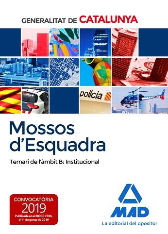MOSSOS D`ESQUADRA. TEMARI DE L´ÀMBIT B: INSTITUCIONAL | 9788414217726 | NO DISPONIBLE | Llibres Parcir | Llibreria Parcir | Llibreria online de Manresa | Comprar llibres en català i castellà online