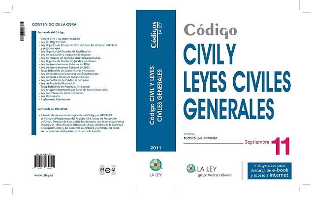 CODIGO CIVIL LEYES CIVILES GENERALES SEPT 2011 | 9788481269321 | Llibres Parcir | Llibreria Parcir | Llibreria online de Manresa | Comprar llibres en català i castellà online