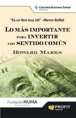 LO MAS IMPORTANTE PARA INVERTIR CON SENTIDO COMÚN | 9788415505860 | MARKS, HOWARD | Llibres Parcir | Llibreria Parcir | Llibreria online de Manresa | Comprar llibres en català i castellà online