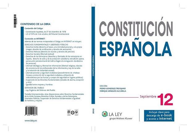 Constitución Española 2012 | 9788490200667 | Redacción La Ley | Llibres Parcir | Librería Parcir | Librería online de Manresa | Comprar libros en catalán y castellano online