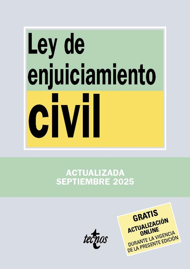 LEY DE ENJUICIAMIENTO CIVIL | 9788430993178 | EDITORIAL TECNOS | Llibres Parcir | Llibreria Parcir | Llibreria online de Manresa | Comprar llibres en català i castellà online