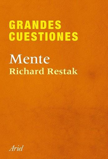 GRANDES CUESTIONES. MENTE | 9788434405301 | RICHARD RESTAK | Llibres Parcir | Librería Parcir | Librería online de Manresa | Comprar libros en catalán y castellano online