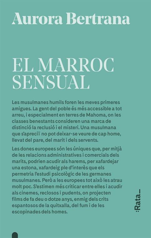 EL MARROC SENSUAL | 9788416738601 | BERTRANA, AURORA | Llibres Parcir | Llibreria Parcir | Llibreria online de Manresa | Comprar llibres en català i castellà online