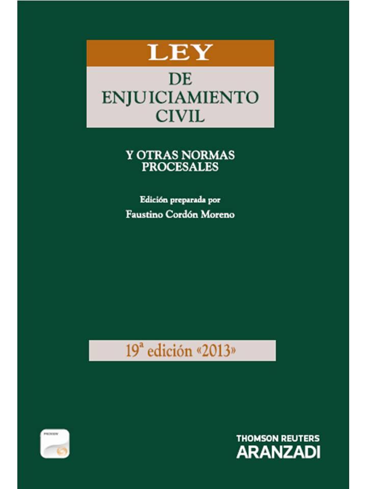 LEY DE ENJUICIAMIENTO CIVIL | 9788490144565 | CORDÓN MORENO, FAUSTINO | Llibres Parcir | Librería Parcir | Librería online de Manresa | Comprar libros en catalán y castellano online