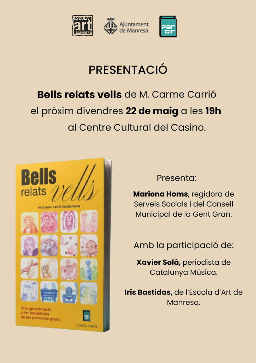 Presentació "Bells relats vells", de M. Carme Carrió - Llibres Parcir | Librería Parcir | Librería online de Manresa | Comprar libros en catalán y castellano online
