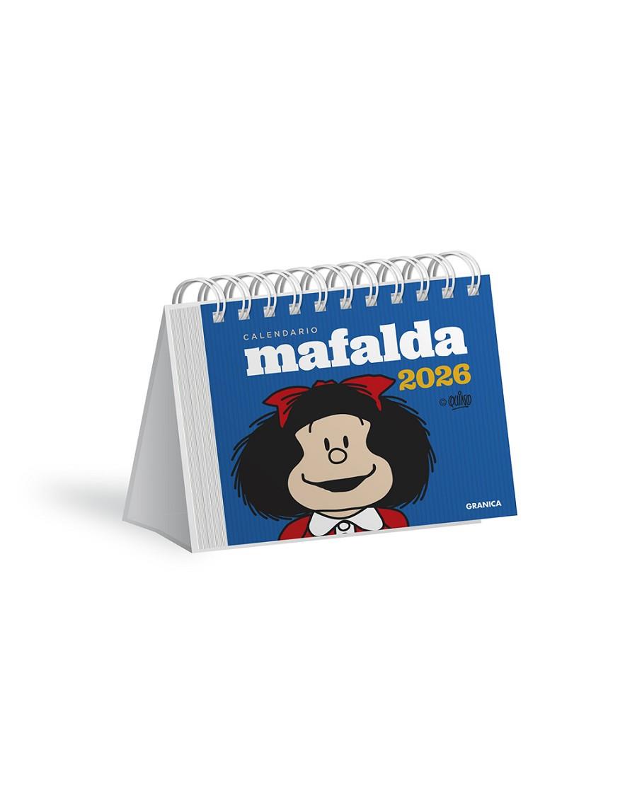 MAFALDA 2026, CALENDARIO ESCRITORIO AZUL | 9786316693198 | QUINO | Llibres Parcir | Llibreria Parcir | Llibreria online de Manresa | Comprar llibres en català i castellà online