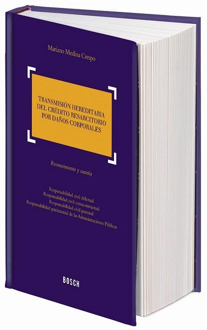TRANSMISIÓN HEREDITARIA DEL CRÉDITO RESARCITORIO POR DAÑOS CORPORALES | 9788497902304 | MEDINA CRESPO, MARIANO | Llibres Parcir | Llibreria Parcir | Llibreria online de Manresa | Comprar llibres en català i castellà online