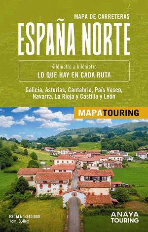 MAPA DE CARRETERAS DE ESPAÑA NORTE 1:340.000 | 9788491589976 | ANAYA TOURING | Llibres Parcir | Llibreria Parcir | Llibreria online de Manresa | Comprar llibres en català i castellà online