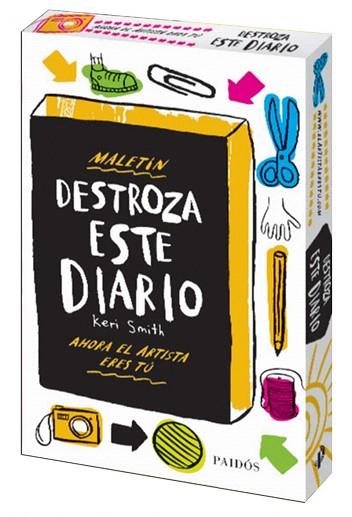 MALETÍN DESTROZA ESTE DIARIO (AHORA ELL ARTISTA ERES TU) | 9788449330209 | KERI SMITH | Llibres Parcir | Llibreria Parcir | Llibreria online de Manresa | Comprar llibres en català i castellà online
