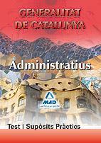 ADMINISTRATIUS GENERALITAT DE CATALUNYA TEST SUPOSITS PRACT | 9788467652109 | Llibres Parcir | Librería Parcir | Librería online de Manresa | Comprar libros en catalán y castellano online