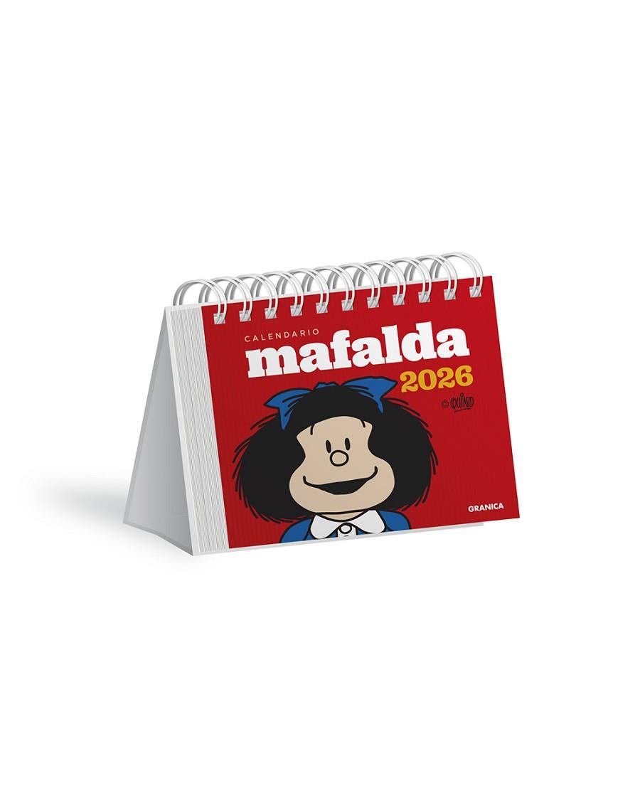 MAFALDA 2026, CALENDARIO ESCRITORIO ROJO | 9786316693181 | QUINO | Llibres Parcir | Llibreria Parcir | Llibreria online de Manresa | Comprar llibres en català i castellà online