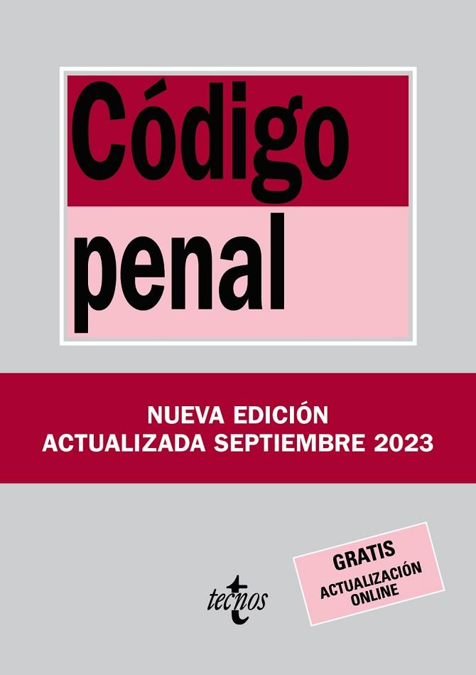 CÓDIGO PENAL | 9788430988419 | EDITORIAL TECNOS | Llibres Parcir | Librería Parcir | Librería online de Manresa | Comprar libros en catalán y castellano online