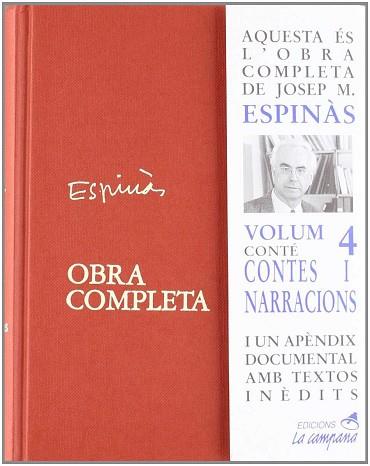 CONTES I NARRACIONS | 9788486491710 | ESPINÀS, JOSEP MARIA | Llibres Parcir | Llibreria Parcir | Llibreria online de Manresa | Comprar llibres en català i castellà online