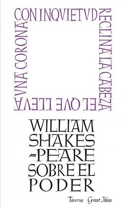 SOBRE EL PODER (GREAT IDEAS 4) | 9788430600274 | SHAKESPEARE,WILLIAM | Llibres Parcir | Llibreria Parcir | Llibreria online de Manresa | Comprar llibres en català i castellà online