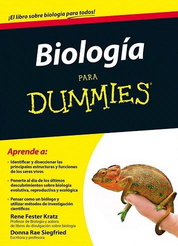 BIOLOGÍA PARA DUMMIES | 9788432902024 | RENE FESTER KRATZ/DONNA RAE SIEGFRIED | Llibres Parcir | Librería Parcir | Librería online de Manresa | Comprar libros en catalán y castellano online