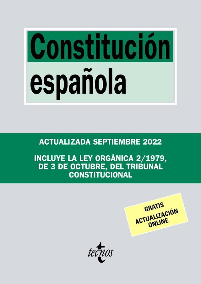 CONSTITUCIÓN ESPAÑOLA | 9788430985661 | EDITORIAL TECNOS | Llibres Parcir | Llibreria Parcir | Llibreria online de Manresa | Comprar llibres en català i castellà online