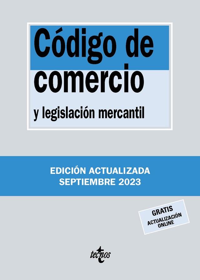 CÓDIGO DE COMERCIO | 9788430988310 | EDITORIAL TECNOS | Llibres Parcir | Llibreria Parcir | Llibreria online de Manresa | Comprar llibres en català i castellà online