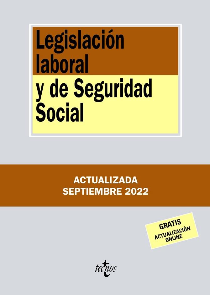 LEGISLACIÓN LABORAL Y DE SEGURIDAD SOCIAL | 9788430985609 | EDITORIAL TECNOS | Llibres Parcir | Llibreria Parcir | Llibreria online de Manresa | Comprar llibres en català i castellà online