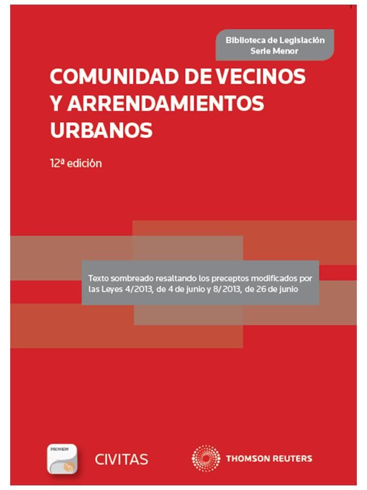 COMUNIDAD DE VECINOS Y ARRENDAMIENTOS URBANOS (PAPEL + E-BOOK) | 9788447044825 | CIVITAS, DEPARTAMENTO DE REDACCIÓN | Llibres Parcir | Llibreria Parcir | Llibreria online de Manresa | Comprar llibres en català i castellà online