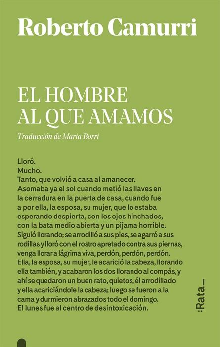 EL HOMBRE AL QUE AMAMOS | 9788416738540 | CAMURRI, ROBERTO | Llibres Parcir | Llibreria Parcir | Llibreria online de Manresa | Comprar llibres en català i castellà online