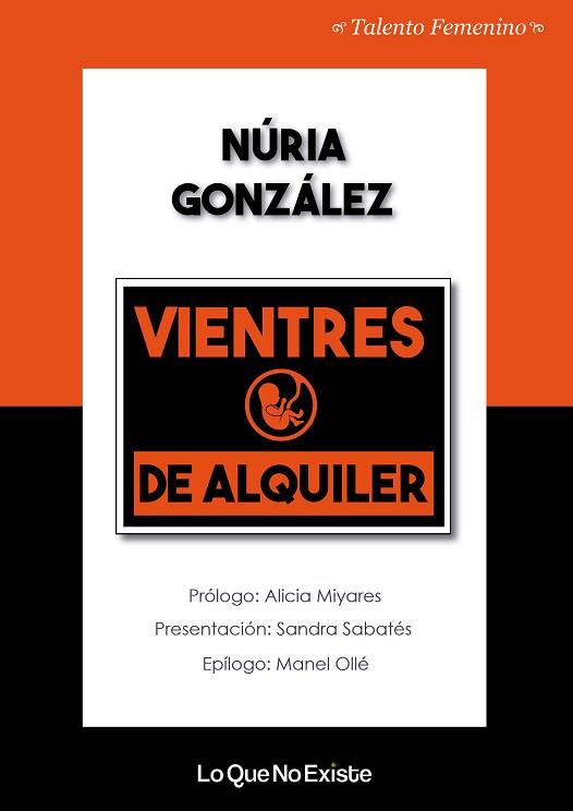 VIENTRES DE ALQUILER | 9788494930133 | GONZÁLEZ LÓPEZ, NÚRIA | Llibres Parcir | Llibreria Parcir | Llibreria online de Manresa | Comprar llibres en català i castellà online