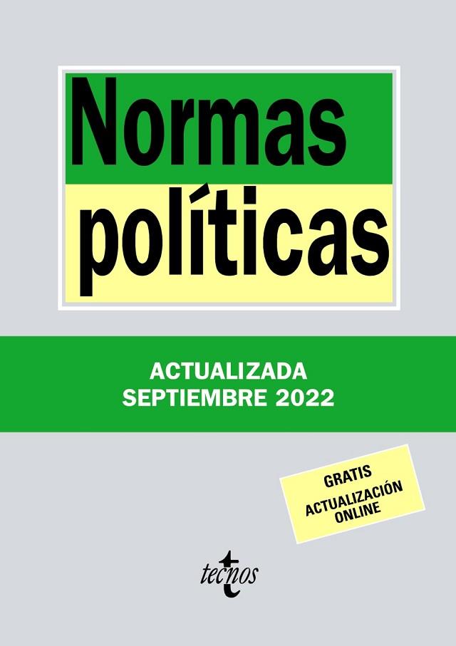 NORMAS POLÍTICAS | 9788430986644 | EDITORIAL TECNOS | Llibres Parcir | Llibreria Parcir | Llibreria online de Manresa | Comprar llibres en català i castellà online