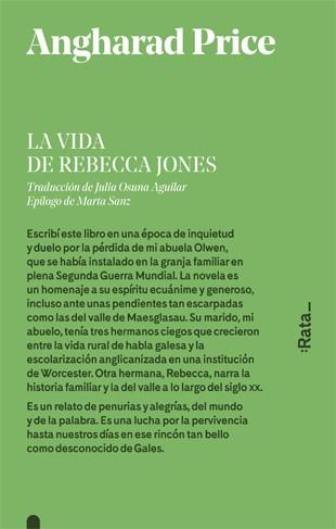 LA VIDA DE REBECCA JONES | 9788416738441 | PRICE, ANGHARAD | Llibres Parcir | Llibreria Parcir | Llibreria online de Manresa | Comprar llibres en català i castellà online
