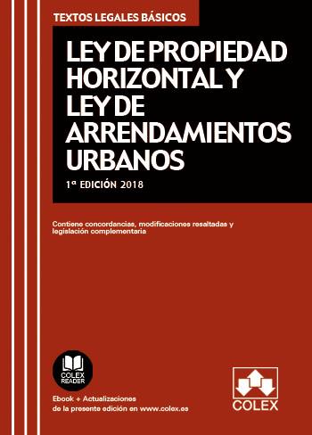 LEY DE PROPIEDAD HORIZONTAL Y LEY DE ARRENDAMIENTOS URBANOS | 9788417135607 | EDITORIAL COLEX S.L. | Llibres Parcir | Llibreria Parcir | Llibreria online de Manresa | Comprar llibres en català i castellà online