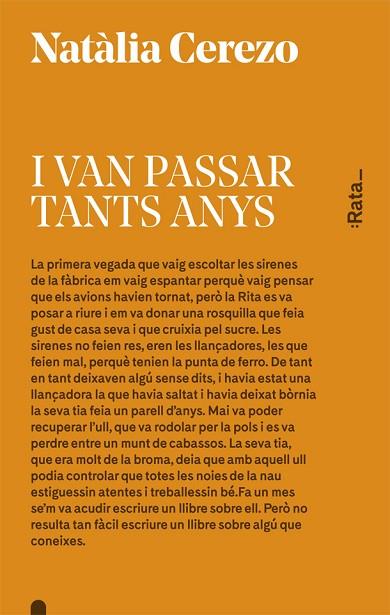 I VAN PASSAR TANTS ANYS | 9788416738045 | CEREZO, NATÀLIA | Llibres Parcir | Llibreria Parcir | Llibreria online de Manresa | Comprar llibres en català i castellà online