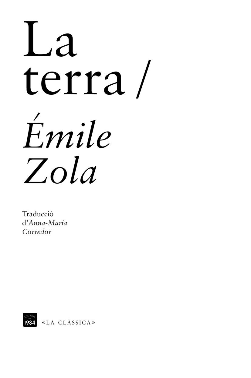 La terra | 9788492440764 | Émile Zola | Llibres Parcir | Llibreria Parcir | Llibreria online de Manresa | Comprar llibres en català i castellà online