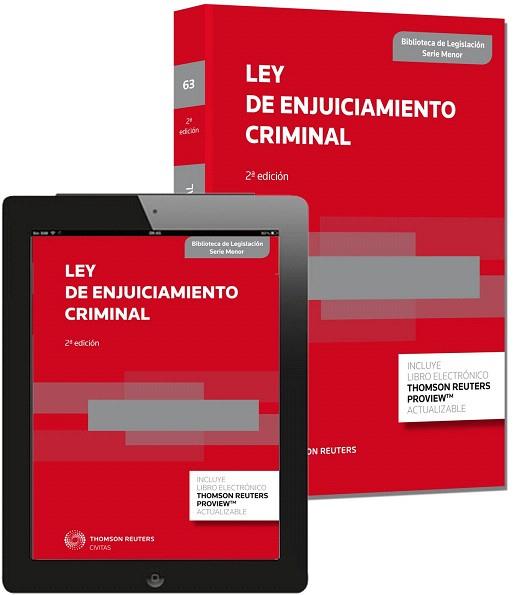 LEY DE ENJUICIAMIENTO CRIMINAL (PAPEL + E-BOOK) | 9788447047765 | CIVITAS, DEPARTAMENTO DE REDACCIÓN | Llibres Parcir | Llibreria Parcir | Llibreria online de Manresa | Comprar llibres en català i castellà online