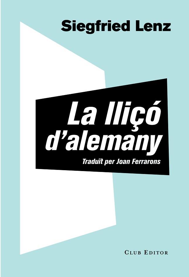 LLIÇÓ D'ALEMANY | 9788473292061 | LENZ, SIEGFRIED | Llibres Parcir | Llibreria Parcir | Llibreria online de Manresa | Comprar llibres en català i castellà online