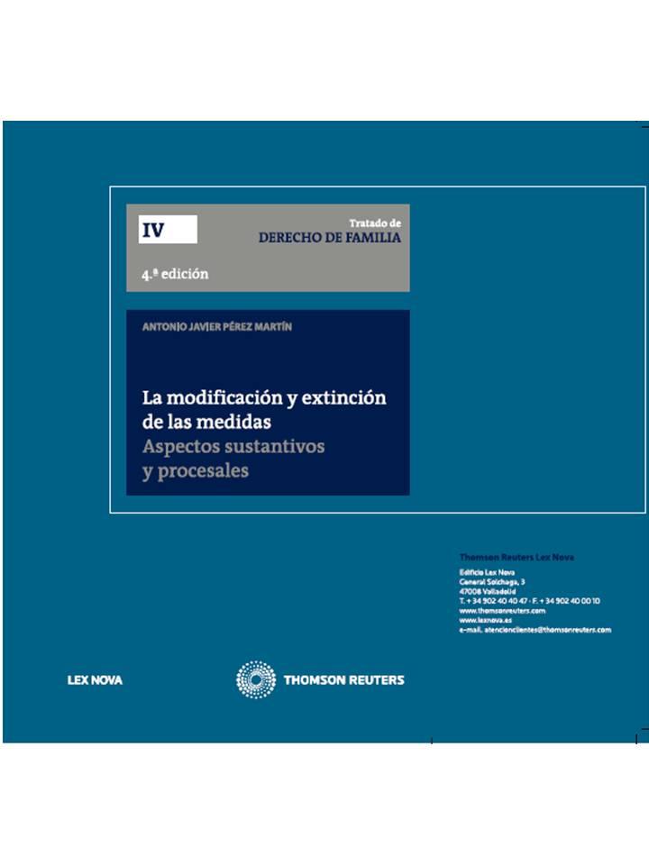LA MODIFICACIÓN Y EXTINCIÓN DE LAS MEDIDAS (PAPEL + E-BOOK) | 9788498988000 | PÉREZ MARTÍN, ANTONIO JAVIER | Llibres Parcir | Llibreria Parcir | Llibreria online de Manresa | Comprar llibres en català i castellà online
