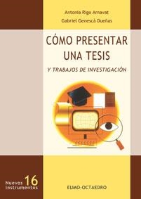 COMO PRESENTAR UNA TESIS | 9788480635493 | RIGO ARNAVAT | Llibres Parcir | Llibreria Parcir | Llibreria online de Manresa | Comprar llibres en català i castellà online