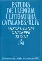 MISCEL,LANIA GIUSEPPE TAVANI | 9788484153337 | ESTUDIS LLENGUA | Llibres Parcir | Librería Parcir | Librería online de Manresa | Comprar libros en catalán y castellano online