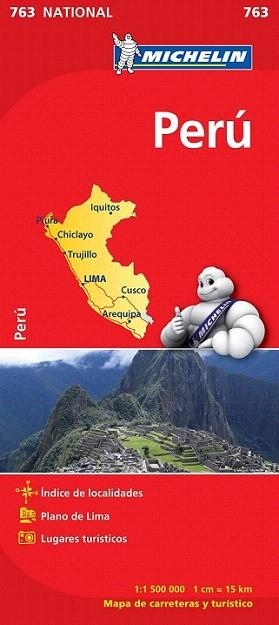Mapa  763 National Perú | 9782067173446 | Varios autores | Llibres Parcir | Llibreria Parcir | Llibreria online de Manresa | Comprar llibres en català i castellà online