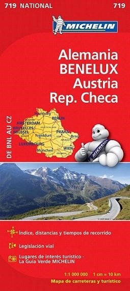 Mapa 719  National Alemania, Austria, Benelux, Rep. Checa | 9782067170940 | Varios autores | Llibres Parcir | Llibreria Parcir | Llibreria online de Manresa | Comprar llibres en català i castellà online