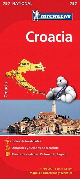 Mapa 757  National Croacia | 9782067173095 | Varios autores | Llibres Parcir | Llibreria Parcir | Llibreria online de Manresa | Comprar llibres en català i castellà online
