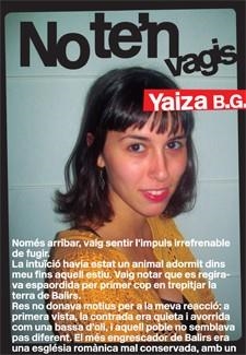 NO TE'N VAGIS | 9788424646196 | B.G., YAIZA | Llibres Parcir | Llibreria Parcir | Llibreria online de Manresa | Comprar llibres en català i castellà online