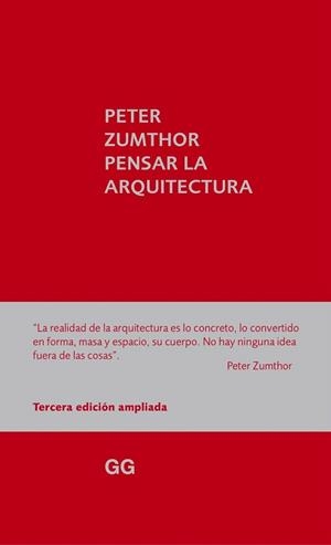 PENSAR LA ARQUITECTURA | 9788425227301 | ZUMTHOR, PETER | Llibres Parcir | Librería Parcir | Librería online de Manresa | Comprar libros en catalán y castellano online