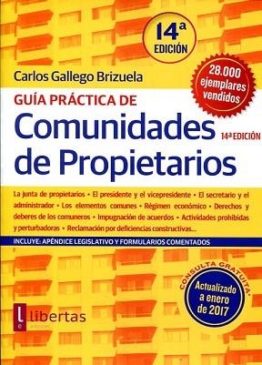 GUÍA PRÁCTICA DE COMUNIDADES DE PROPIETARIOS | 9788494593512 | GALLEGO BRIZUELA, CARLOS | Llibres Parcir | Librería Parcir | Librería online de Manresa | Comprar libros en catalán y castellano online